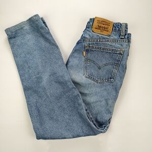 Levi’s 631 Women 29 Jeans Orange Tab 2010s Thick Fabric Light Wash Canada Made